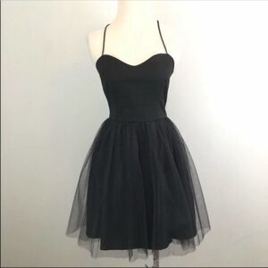 Gat Rimon Ballerina Black Tulle Mini Dress